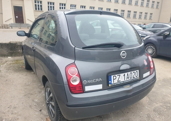 Nissan Micra cena 8900 przebieg: 156000, rok produkcji 2007 z Poznań małe 29